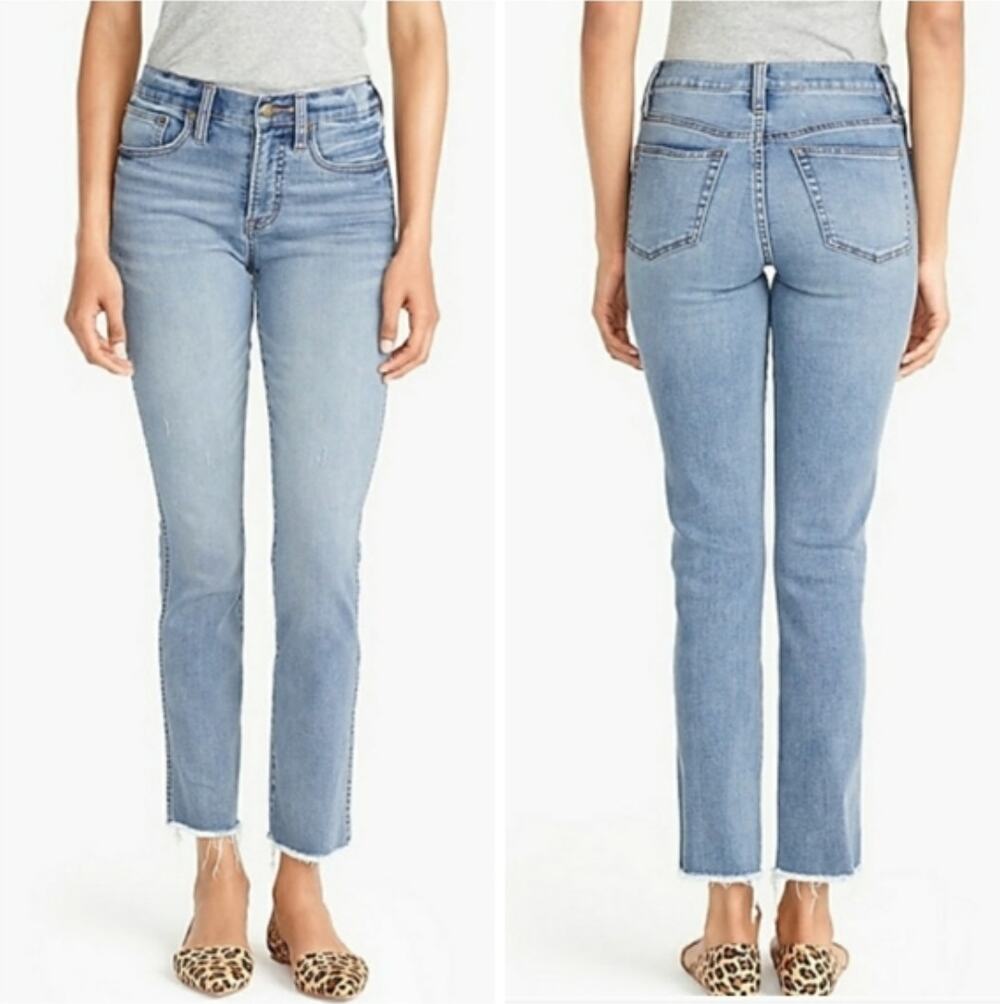 J. Crew Mercantile Vintage Straight Jean in Landers Wash Blue J6592 Size 27